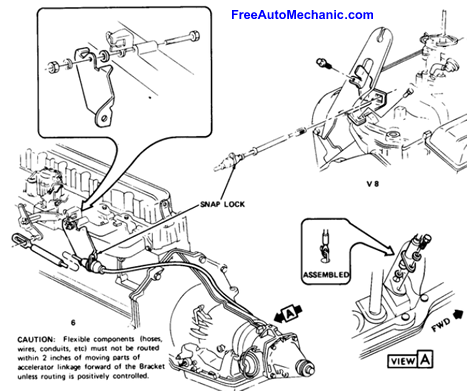 down shift cable diagram