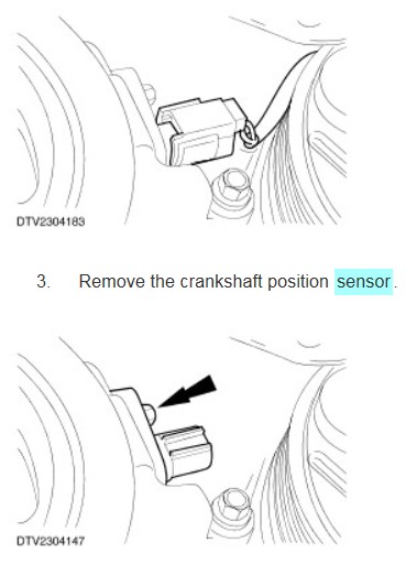 crankshaft sensor location diagram