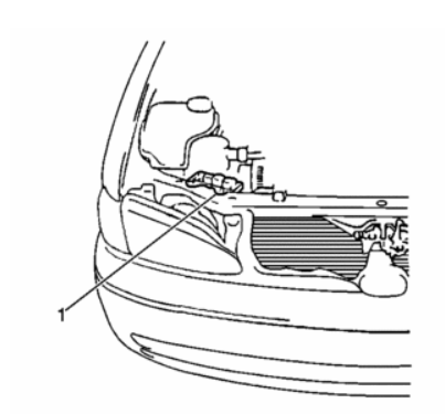 2000 Prizim DRL location diagram