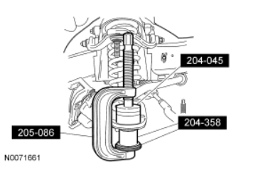 Ball joint press diagram