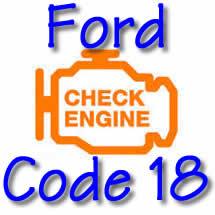 Ford trouble code 18