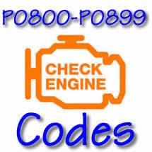 P0800 - P0899 OBD II Diagnostic Codes
