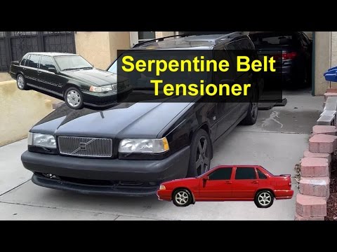 How to replace the serpentine belt tensioner tool, removal for Volvo 850, S70, V70, 960, V90, S90