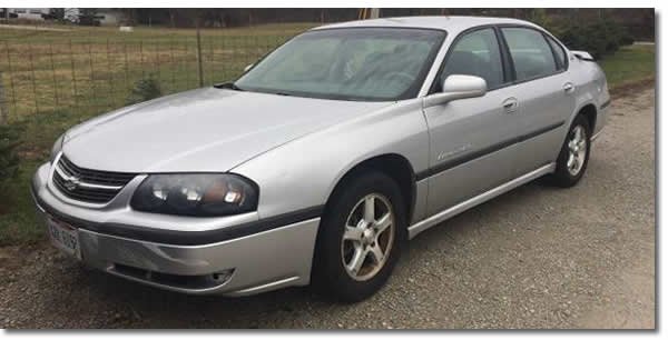 2000 chevy impala starter location