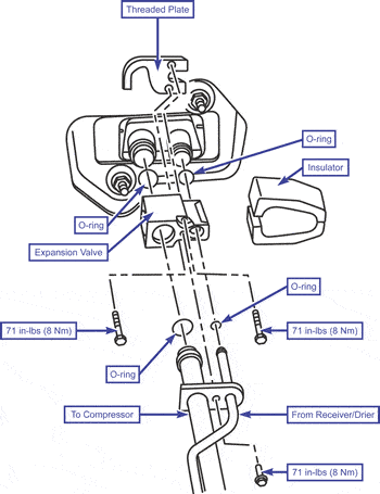 expansion valve diagram 2001 VW Beetle