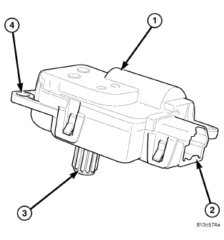 Blend Door Actuator 2012 Dodge Avenger