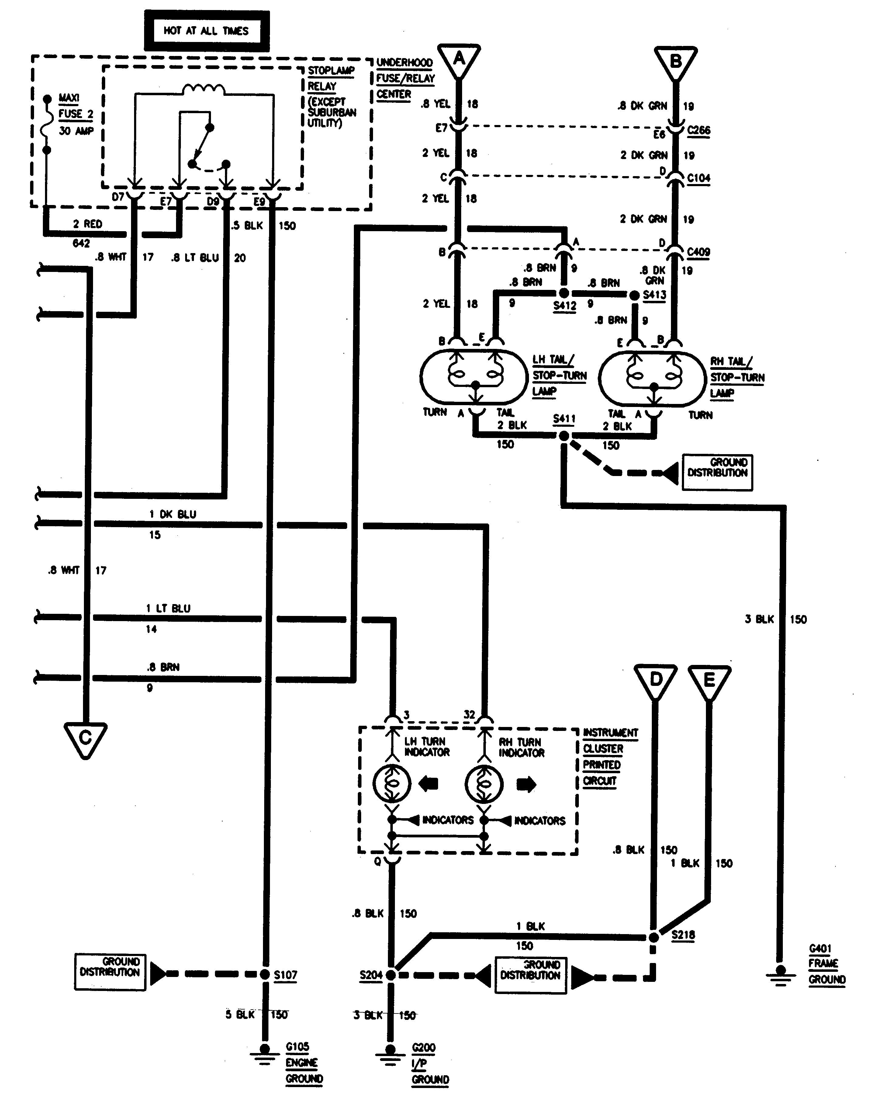 Diagram  1988 Chevy 1500 Light Wiring Diagram Full