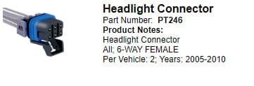 Headlight Connector - 2008 Chevy Cobalt
