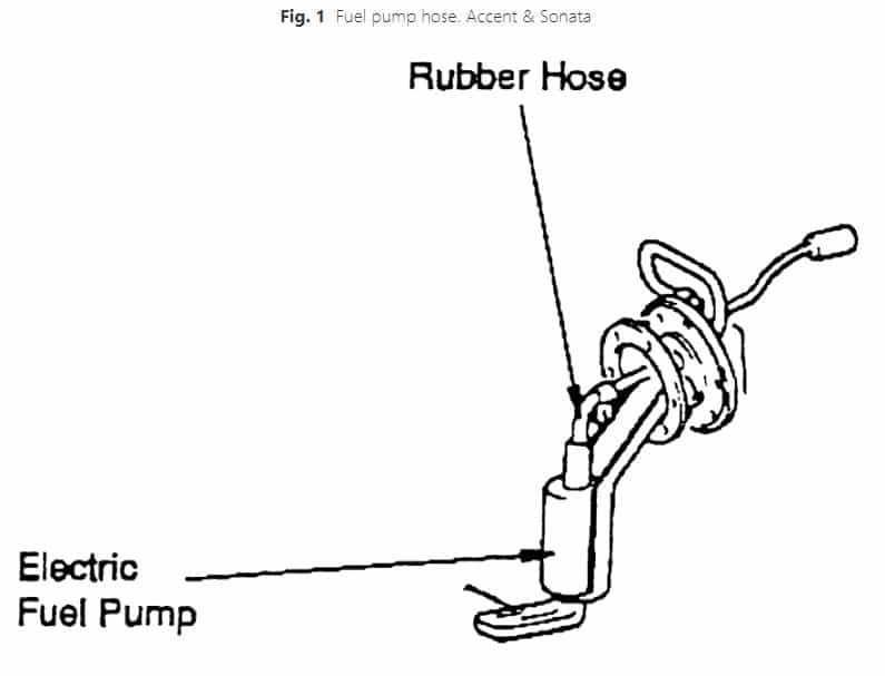 fuel pump diagram 2000 Hyundai Accent