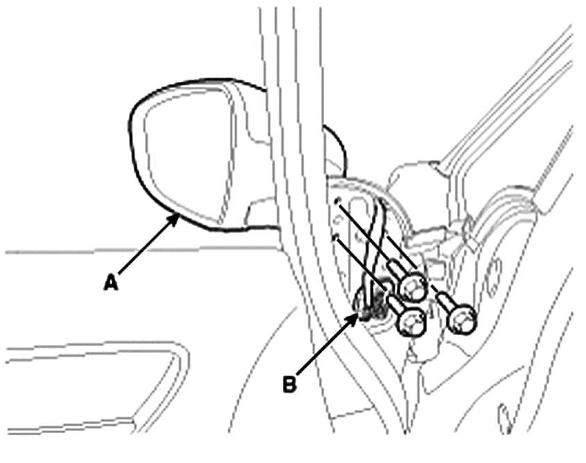 Outside rearview mirror removal
