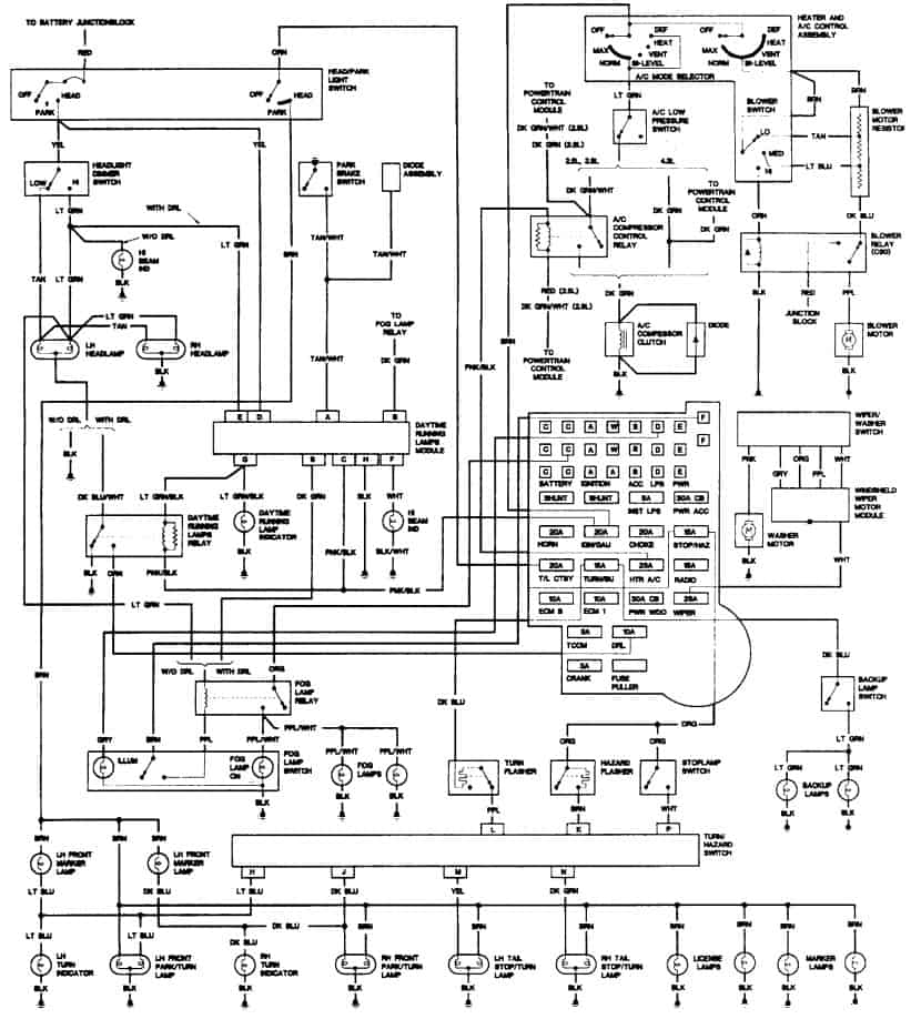 1989 S10 4 2 8 Liter Wiring Diagrams