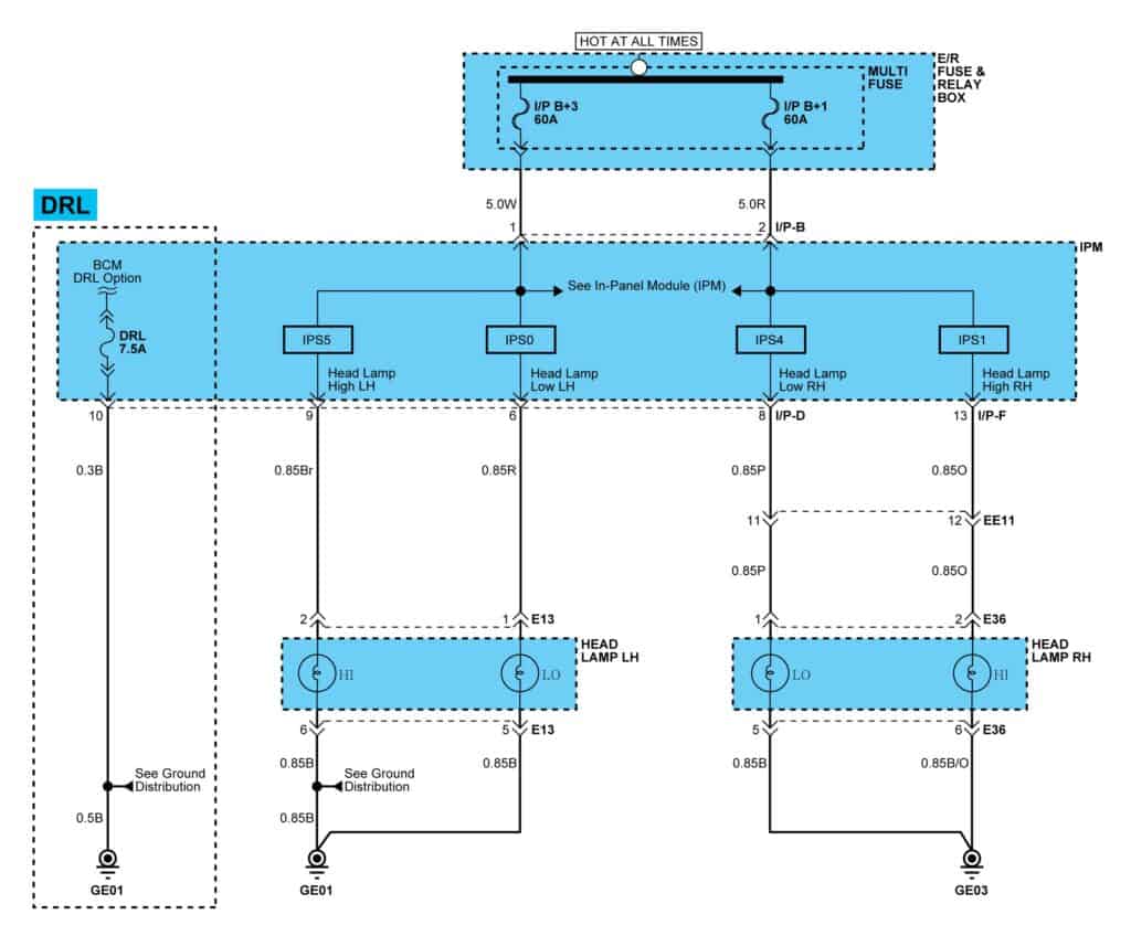 headlight wiring diagram 2011 kia sorento