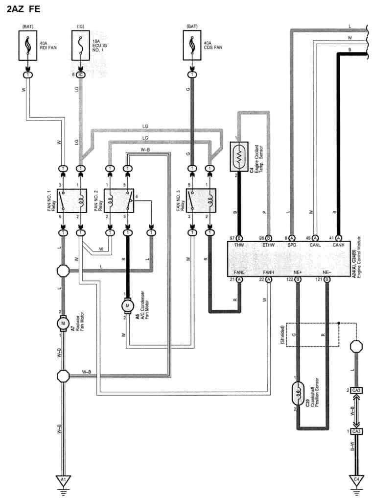 Engine Coolant Temperature Sensor Wiring Diagram