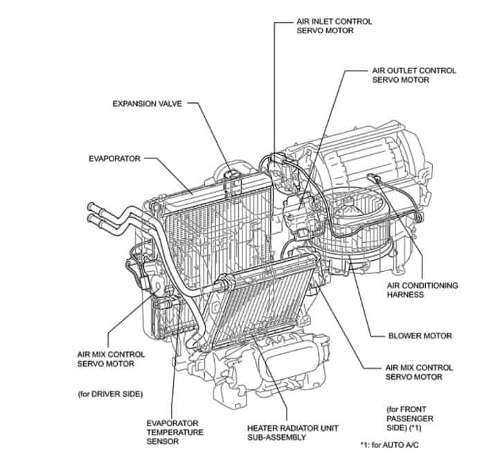 2011 toyota camry hvac diagram