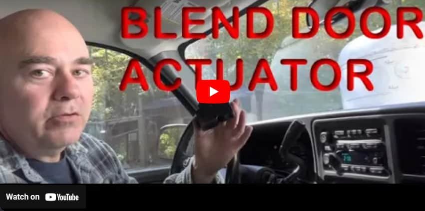 how to fix chevy silverado AC switches to heat by itself How to repalce the blend door actuator