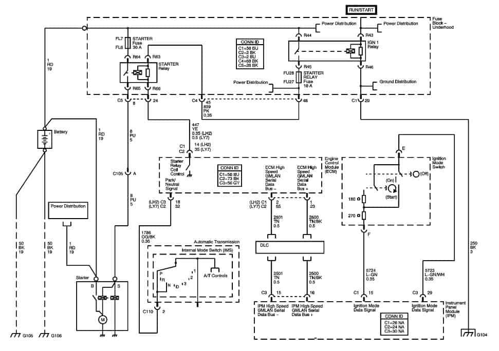 2005 cadillac sts starting wiring diagram