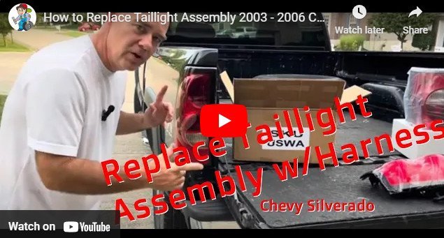 how to replace taillight assembly for Chevy Silverado